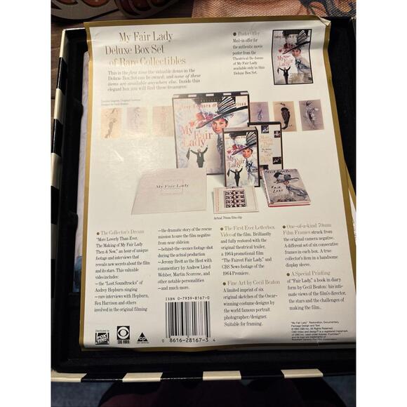 My Fair Lady 30th Collector's Ed Box Set Book Film frames CD photos. VHS Tapes. - Picture 5 of 8